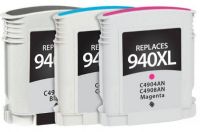 Clover Imaging Group 118163 Remanufactured High-Yield Three-color, Multi-Pack Ink Cartridges To Replace HP C4903AN, C4904AN, C4907AN, 940XL; Cyan, Magenta, and Yellow; Yields 1400 Prints per cartridge at 5 Percent Coverage; UPC 801509368789 (CIG 118163 118 163 118-163 C4 903AN, C4 907AN 940 XL C4-903AN C4 904AN C4-904AN C4-907AN 940-XL) 