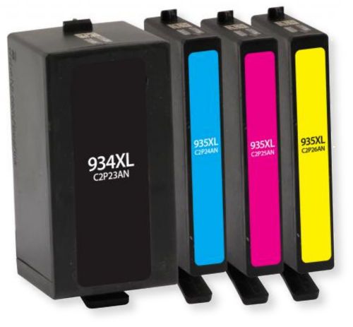 Clover Imaging Group 118165 Remanufactured High-Yield Black, Cyan, Magenta, Yellow Inkjet Cartridge Multi-Pack To Replace HP C2P23AN, C2P24AN, C2P25AN, C2P26AN; Yields 825 Prints each at 5 Percent Coverage; UPC 801509368802 (CIG 118165 118 165 118-165 C-2P23AN C2P 23AN)