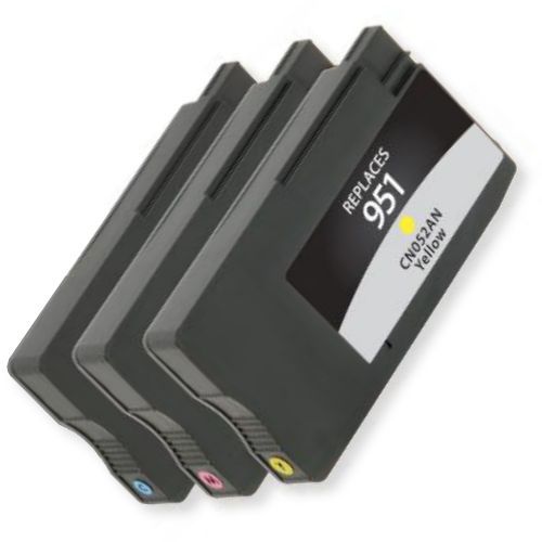 Clover Imaging Group 118192 Remanufactured Cyan, Magenta, and Yellow Ink Cartridge Multi-Pack To Replace HP CR314FN, HP951; Yields 700 Prints per Cartridge at 5 Percent Coverage; UPC 801509370393 (CIG 118192 118 192 118-192 CR-314FN CR 314FN HP-951 HP 951)