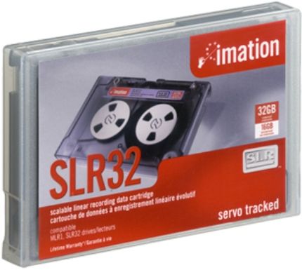Imation 11892 model SLR-24 Data Cartridge, 16GB Native Storage Capacity, 32GB Compressed Storage Capacity, 1500 ft Storage Tape Length, 0.25 