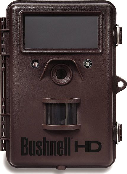 Bushnell 119476C Trophy Cam HD Max Trail Camera, 8.0MP Resolution, PIR Low/Med/High/Auto Sensor, 1280x720p HD Movie Modes, 0.6 sec Triggering Speed, B&W text LCD Display, Multi-image mode allows 1 - 3 images per trigger Burst Modes, Image and Video Quality, Hyper Night Vision, Daylight Autosensor, Adjustable PIR, Adjustable Image Modes, Field Scan 2X, UPC 029757119155 (119476C 119476-C 119476 C)