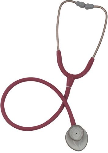 Mabis 12-245-070 Littmann Lightweight II S.E. Stethoscope, Adult, Burgundy, #2451, Features a chestpiece designed for ease of use around blood pressure cuffs and body contours, Tunable diaphragm conveniently alters between low and high frequency sounds without the need to turn over the chestpiece (12-245-070 12245070 12245-070 12-245070 12 245 070)