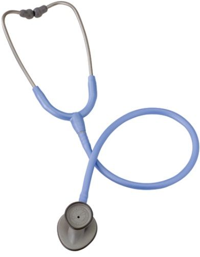 Mabis 12-245-390 Littmann Lightweight II S.E. Stethoscope, Adult, Ceil Blue, #2454, Features a chestpiece designed for ease of use around blood pressure cuffs and body contours, Tunable diaphragm conveniently alters between low and high frequency sounds without the need to turn over the chestpiece (12-245-390 12245390 12245-390 12-245390 12 245 390)