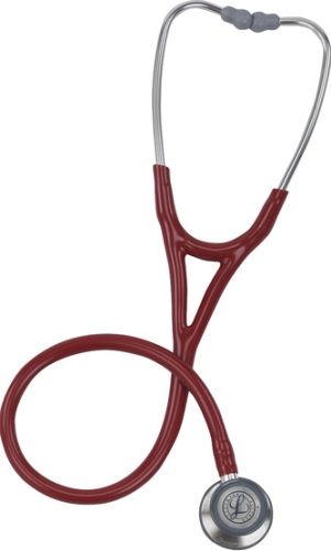 Mabis 12-312-070 Littmann Cardiology III Stethoscope, Adult, Burgundy, #3129 Features two tunable diaphragms (adult and pediatric) for listening to both low and high frequency sounds, Two-tubes-in-one design helps eliminate tube rubbing noise (12-312-070 12312070 12312-070 12-312070 12 312 070)