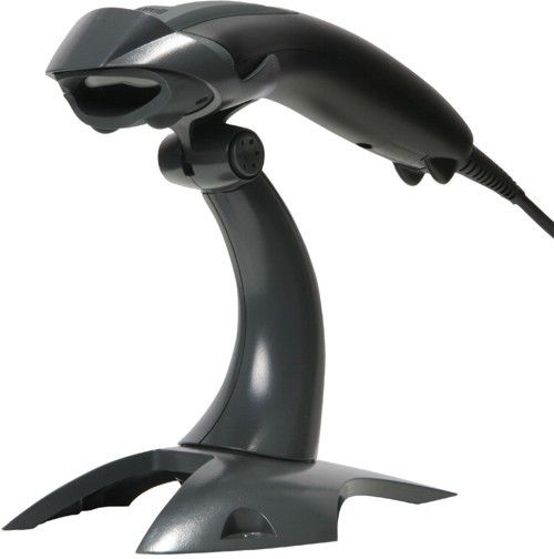 Honeywell 1200G-2USB-1 Voyager 1200g Handheld General Purpose Single-Line Laser Scanner with CodeGate, Rigid Presentation Stand and USB Type A Cable, Black, USB Interface, 100 scans per second, Scan Angle Horizontal 30, Print Contrast 20% minimum reflectance difference, Pitch 60, Skew 60, Reads standard 1D and GS1 DataBar symbologies (1200G2USB1 1200G2USB-1 1200G-2USB1 1200G-2USB)
