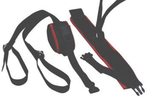 Mabis 12076 Heelbo ER Restraint, Ankle, Red, adjusts to 9, 6 Pair/Box, Quick release buckle provides easy patient access, Color coded neoprene helps easily identify proper restraint in an emergency, Two straps secure easily to bed frame through double D-rings (12076)