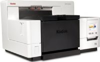 Kodak 1207844 Model i5650 Production Document Scanner; 180 pages per minute/560 images per minute; Optical Resolution 600 dpi; White LEDs Illumination; Maximum Document Width 304.8 mm (12 in.); Long Document Mode Length Up to 4.6 m (180 in.); Minimum Document Size 63.5 mm x 63.5 mm (2.5 in. x 2.5 in.); Automatic 750-sheet elevator design; UPC 041771207847 (12-07844 120-7844 1207-844 12078-44) 
