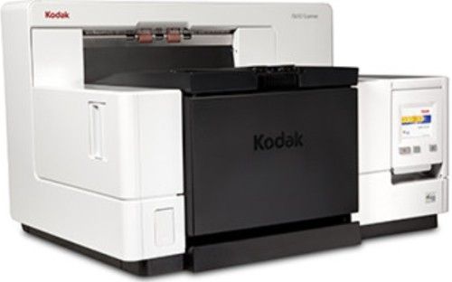 Kodak 1207844 Model i5650 Production Document Scanner; 180 pages per minute/560 images per minute; Optical Resolution 600 dpi; White LEDs Illumination; Maximum Document Width 304.8 mm (12 in.); Long Document Mode Length Up to 4.6 m (180 in.); Minimum Document Size 63.5 mm x 63.5 mm (2.5 in. x 2.5 in.); Automatic 750-sheet elevator design; UPC 041771207847 (12-07844 120-7844 1207-844 12078-44)