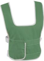 Mabis 12088 Heelbo Restraint Poncho, Large, Green, 6/Box, Guards against slumping or sliding forward for patients in beds or wheelchairs, Each strap with durable lock jaw buckle adjusts to 52" in length, Machine washable, Color coded ponchos helps easily identify proper size (12088) 