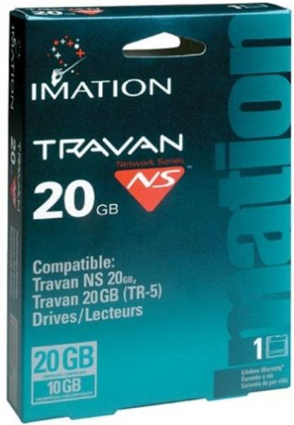 Imation 12115 Travan Data Cartridges, 10 GB Native Capacity, 20 GB Compressed Capacity, QIC-3220, TR-5 Tape Record Formats, UPC 051122121159 (12-115 12 115) 