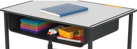 Safco 1212BL AlphaBetter Book Box, Black, For use with AlphaBetter Desk, Dimensions 22