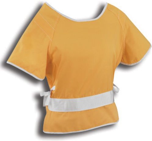 Mabis 12140 Heelbo Restraint ICU Blazer, Small, Yellow, 6/Box, Jacket may be crisscrossed in back for rolling patient, 2