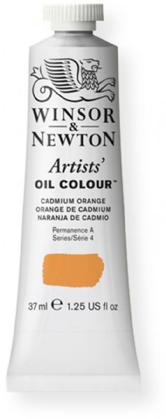 Winsor and Newton 1214089 Artist Oil Colour, 37 ml Cadmium Orange Color; Unmatched for its purity, quality, and reliability; Every color is individually formulated to enhance each pigment's natural characteristics and ensure stability of color; UPC 000050904075 (1214089 WN-1214089 WN1214089 WN1-214089 WN12140-89 OIL-1214089) 