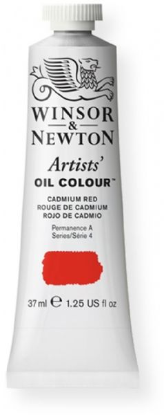 Winsor and Newton 1214094 Artist Oil Colour, 37 ml Cadmium Red Color; Unmatched for its purity, quality, and reliability; Every color is individually formulated to enhance each pigment's natural characteristics and ensure stability of color; UPC 000050904082 (1214094 WN-1214094 WN1214094 WN1-214094 WN12140-94 OIL-1214094) 