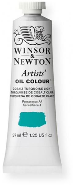 Winsor and Newton 1214191 Artist Oil Colour, 37 ml Cobalt Turquoise Light Color; Unmatched for its purity, quality, and reliability; Every color is individually formulated to enhance each pigment's natural characteristics and ensure stability of color; UPC 094376940275 (1214191 WN-1214191 WN1214191 WN1-214191 WN12141-91 OIL-1214191) 