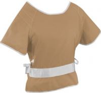 Mabis 12143 Heelbo Restraint ICU Blazer, X-Large, Beige, 6/Box, Jacket may be crisscrossed in back for rolling patient, 2" webbed waist belt helps prevent abdominal abrasions, Double fabric backing and hook and loop closures, Each strap with durable lock jaw buckle adjusts to: 60" in length, Rx only, Machine washable (12143) 