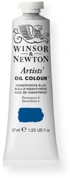 Winsor and Newton 1214321 Artist Oil Colour, 37 ml Indanthrene Blue Color; Unmatched for its purity, quality, and reliability; Every color is individually formulated to enhance each pigment's natural characteristics and ensure stability of color; UPC 000050730476 (1214321 WN-1214321 WN1214321 WN1-214321 WN12143-21 OIL-1214321) 