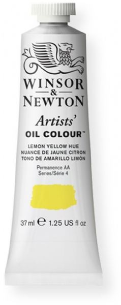 Winsor and Newton 1214347 Artist Oil Colour, 37 ml Lemon Yellow Hue Color; Unmatched for its purity, quality, and reliability; Every color is individually formulated to enhance each pigment's natural characteristics and ensure stability of color; UPC 000050939220 (1214347 WN-1214347 WN1214347 WN1-214347 WN12143-47 OIL-1214347) 