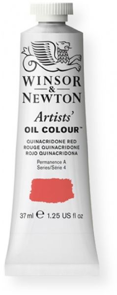 Winsor and Newton 1214548 Artist Oil Colour, 37 ml Quinacridone Red Color; Unmatched for its purity, quality, and reliability; Every color is individually formulated to enhance each pigment's natural characteristics and ensure stability of color; UPC 094376940548 (1214548 WN-1214548 WN1214548 WN1-214548 WN12145-48 OIL-1214548) 