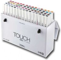 ShinHan Art 1216031 Touch Twin Brush, 60-Color Brush And Medium Broad Nib Marker Set B; An advanced alcohol-based ink formula that ensures rich color saturation and coverage with silky ink flow; The alcohol-based ink doesn't dissolve printed ink toner, allowing for odorless, vividly colored artwork on printed materials; UPC 8809326960393 (SHINHANART1216031 SHINHANART 1216031 SHINHAN ART SHINHANART-1216031 SHINHAN-ART) 