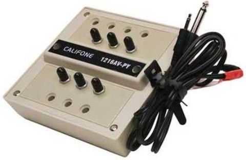 Califone 1218AVPY Multi Position Jack Boxes with Volume Controls, 8 Number of Outputs, Mono Output, Eight 1/4
