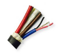 BELDEN1218BB59500, Model 1218B, 22 AWG, 6-Pair, Audio Snake Cable; Black, Matte; 6-22 AWG tinned copper pairs; Datalene insulation; Individually shielded with Beldfoil bonded to numbered color-coded PVC jackets so both strip simulteaneously; Flexible PVC jacket; UPC 612825108993 (BELDEN1218BB59500 SOUND TRANSMITION WIRE PLUG) 