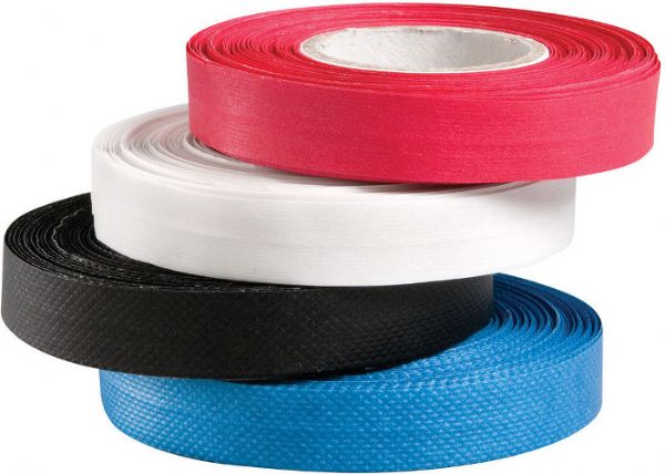 Generic 121BK Reinforced Edge Binding Black Tape; Made from a tear proof PVC material that protects and color codes valuable drawings and documents; Rolls are 0.5