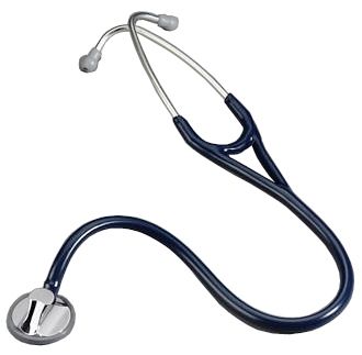 3M-Littmann 2164  Master Cardiology Stethoscope Adult, Navy Blue Color Tubing, Lightweight comfort headset, Double-leaf binaural spring, Handcrafted solid stainless steel chestpiece ( 12216240, Master Cardiology ,  Master Cardiology  Navy Blue )