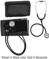 Mabis 12-260-071 MatchMates Aneroid Sphygmomanometer Combination Kit with a 3M Littmann Classic II S.E. 28" Stethoscope, Burgundy, Includes color coordinated carrying case, Adult size calibrated nylon cuff, Easy-to-read gauge with a lifetime calibration warranty (12260071 12260-071 12-260071 12 260 071) 