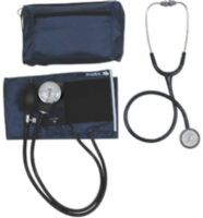 Mabis 12-260-241 MatchMates Aneroid Sphygmomanometer Combination Kit with a 3M Littmann Classic II S.E. 28" Stethoscope, Navy Blue, Includes color coordinated carrying case, Adult size calibrated nylon cuff, Easy-to-read gauge with a lifetime calibration warranty (12260241 12260-241 12-260241 12 260 241) 
