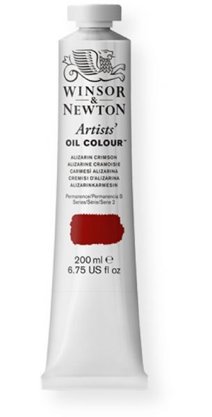 Winsor and Newton 1237004 Artist Oil Colour, 200 ml Alizarin Crimson Color; Unmatched for its purity, quality, and reliability; Every color is individually formulated to enhance each pigment's natural characteristics and ensure stability of color; UPC 094376985610 (1237004 WN-1237004 WN1237004 WN1-237004 WN12370-04 OIL-1237004)