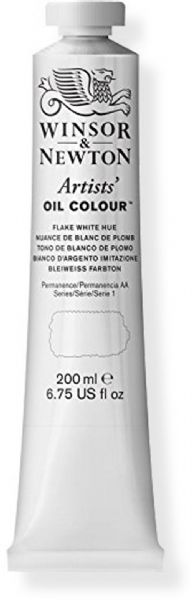 Winsor and Newton 1237242 Artist Oil Colour, 200 ml Flake White Hue Color; Unmatched for its purity, quality, and reliability; Every color is individually formulated to enhance each pigment's natural characteristics and ensure stability of color; UPC 094376985962 (1237242 WN-1237242 WN1237242 WN1-237242 WN12372-42 OIL-1237242) 