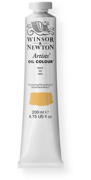 Winsor and Newton 1237283 Artist Oil Colour, 200 ml Gold Color; Unmatched for its purity, quality, and reliability; Every color is individually formulated to enhance each pigment's natural characteristics and ensure stability of color; UPC 094376985818 (1237283 WN-1237283 WN1237283 WN1-237283 WN12372-83 OIL-1237283)