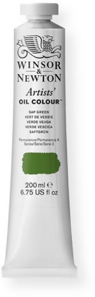 Winsor and Newton 1237599 Artist Oil Colour, 200 ml Sap Green Color; Unmatched for its purity, quality, and reliability; Every color is individually formulated to enhance each pigment's natural characteristics and ensure stability of color; UPC 094376985696 (1237599 WN-1237599 WN1237599 WN1-237599 WN12375-99 OIL-1237599) 