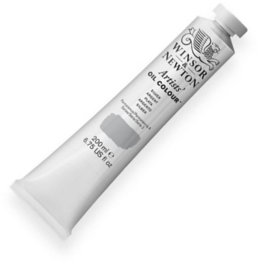 Winsor and Newton 1237617 Artist Oil Colour, 200 ml Silver Color; Unmatched for its purity, quality, and reliability; Every color is individually formulated to enhance each pigment's natural characteristics and ensure stability of color; UPC 094376985924 (1237617 WN-1237617 WN1237617 WN1-237617 WN12376-17 OIL-1237617) 