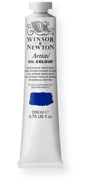 Winsor and Newton 1237706 Artist Oil Colour, 200 ml Winsor Blue Red Shade Color; Unmatched for its purity, quality, and reliability; Every color is individually formulated to enhance each pigment's natural characteristics and ensure stability of color; UPC 094376988215 (1237706 WN-1237706 WN1237706 WN1-237706 WN12377-06 OIL-1237706) 