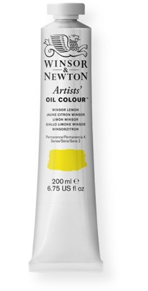 Winsor and Newton 1237722 Artist Oil Colour, 200 ml Winsor Lemon Color; Unmatched for its purity, quality, and reliability; Every color is individually formulated to enhance each pigment's natural characteristics and ensure stability of color; UPC 094376985948 (1237722 WN-1237722 WN1237722 WN1-237722 WN12377-22 OIL-1237722)
