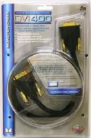 Monster 124729-00 Model DVI400-2M Digital 2m (6.56 feet) Video Cable, Ideal for all DVI connections including HDTV, set-top boxes, DVD players and AV receivers; High-density, triple-layer shielding for maximum rejection of RFI and EMI; Gas-injected dielectric for maximum signal strength and ultra-low loss, even over long runs; UPC 050644322976 (12472900 124729 00 DVI4002M DVI400 2M) 