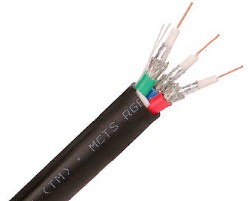 Monster Cable 125178 Model MCTS RGBM5/C5E 250 Mini RGB Cable 250ft. Spool - 5 Conductor RG-59 + C5E (125178 125-178 MCTSRGBM5C5E250 MCTS RGBM5C5E250 RGBM5-C5E250) 
