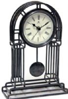 Infinity Instruments 12531RU-1803 Cathedral Iron Table Clock, Metal Pendulum, Black Metal Hands, Glass Lens, Roman Numerals, Dimensions H 11.5" X W 8" X D 3", UPC 731742125316 (12531RU1803 12531RU 1803 12531RU/1803) 