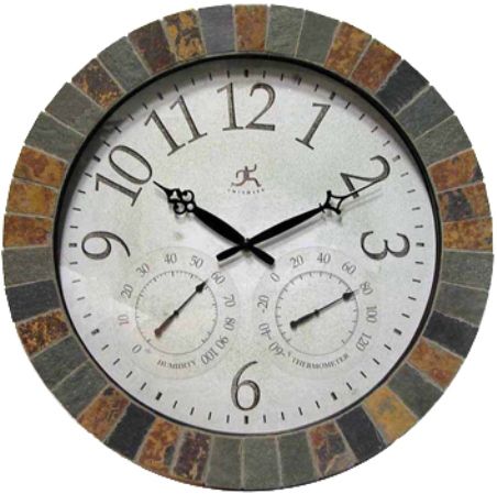 Infinity Instruments 12648 The Inca Indoor/Outdoor Wall Clock, 18