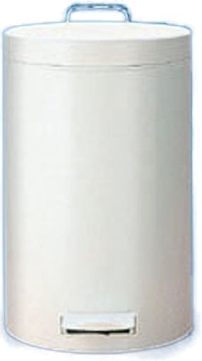 Brabantia 127021 Pedal Bin, 12 Litre Garbage Trash Bin with Removable plastic or metal (fire resistant) inner bucket - White (127021 127 021 127-021 1270-21)