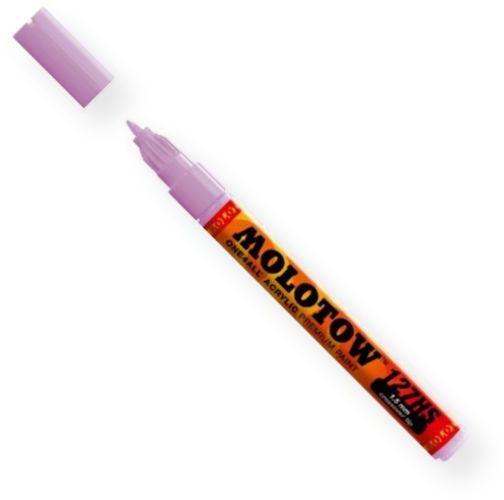 Molotow 127.416 Crossover 1.5mm Tip  Acrylic Pump Marker; Lilac Pastel 201; Premium, versatile acrylic based hybrid paint markers that work on almost any surface for all techniques; Patented capillary system for the perfect paint flow coupled with the Flowmaster pump valve for active paint flow control makes these markers stand out against other brands; EAN 4250397610061 (M127416 M-127416 127416 MARKER-127416 MOLOTOW127416 MOLOTOW-127416)