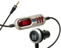 Monster 127515-00 Model MBL-FM XMTR300 RadioPlay 300 Universal Full Spectrum FM Transmitter, Plugs into your car's 12v DC lighter socket: no batteries required, Connects to the headphone jack on portable audio players, For use with mobile phones with 3.5mm jack, iPod, portable MP3, CD and DVD players and laptops (12751500 127515 MBLFMXMTR300 MBL-FM-XMTR300 MBLFM-XMTR300) 