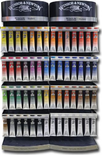 Golden 12754 Heavy Body Acrylic Color Paint Display Assortments; Heavy Body Acrylic Color Paint Display, Assorted; (3) 5 oz. tubes each of 60 colors; Dimensions 8.88