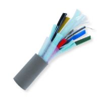 Belden 1279P 0081000, Model 1279P; 25 AWG, 5-Coax, CMP Plenum-Rated, RGB Video, Mini Hi-Res Coax Cable; Gray; 25 AWG solid tinned copper conductors; Foam FEP insulation; Duobond foil Tape and Tinned copper interlocked serve shield; Inner PVC jackets; PVC jacket; UPC 612825110231 (BTX 1279P0081000 1279P 0081000 1279P-0081000) 