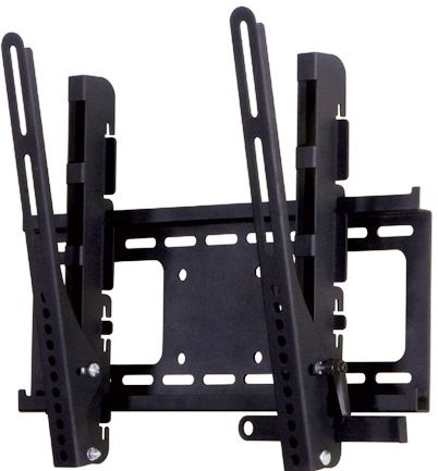 Monster 128238-00 Flat Screen Tilt Wall Mount, Flexible viewing solution for any room in the home, For flat panel TVs 27 to 46 wide, Maximum weight 100 lbs (45.35kg), Locking Pull, Patented Tilting V-Bar Adjustment System changes angle up to 20, UPC 050644555237 (12823800 12823-800 1282-3800 128-23800)