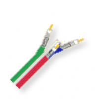 Belden 1283S3 000500 Model 1283S3, 20AWG, 3-Coax, VideoFLEX, Mini Hi-Res, Banana Peel Coax Cable; RGB Video Coax; Plenum-CMP Rated; 20 AWG tinned copper conductors; Foam FEP insulation; Duobond foil Tape and tinned copper braid shield; Color-coded Flamarrest jackets; Banana Peel construction; UPC 612825110835 (BTX 1283S3000500 1283S3 000500 1283S3-000500) 