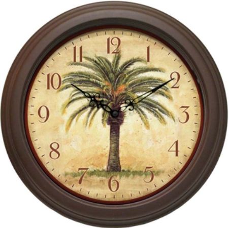 Infinity Instruments 12884BR-2908 Traditional Cabana Wall Clock, 12