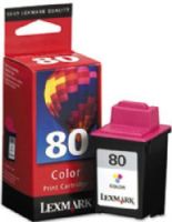 Lexmark 12A1980 Color Print Cartridge #80 For use with Lexmark 3200, 5000, 5700, 5770, 7000, 7200, 7200V, Optra Color 40, Optra Color 45, Optra Color 45n, Z11 and Z31 Printers; New Genuine Original OEM Lexmark Brand, UPC 734646120616 (12A-1980 12-A1980 12A 1980 12A1-980) 